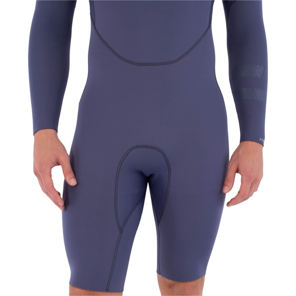 Chest Zip Hurley Air 3/2mm Masculina De Manga Longa Com Shorty No Peito, Modelo 2026, Código MSS0013203 - Destroyer